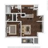 1 bedroom 1 bath floor plan 1 bedroom 1 bath floor plan at Canopy Glen, Norcross, Georgia